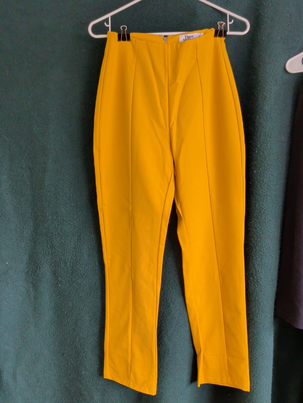 Tiger Mist Mustard High-Waist Skinny Pants